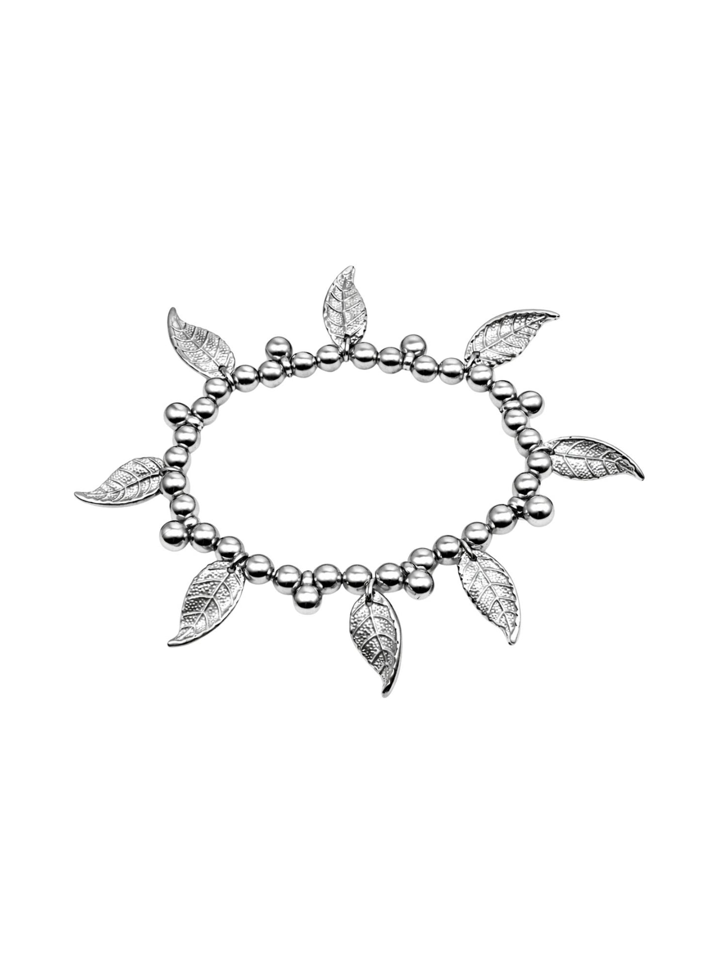Silver Charm Beaded Bracelet Adjustable Women|Lumba Rakhi Bhabhi Sister