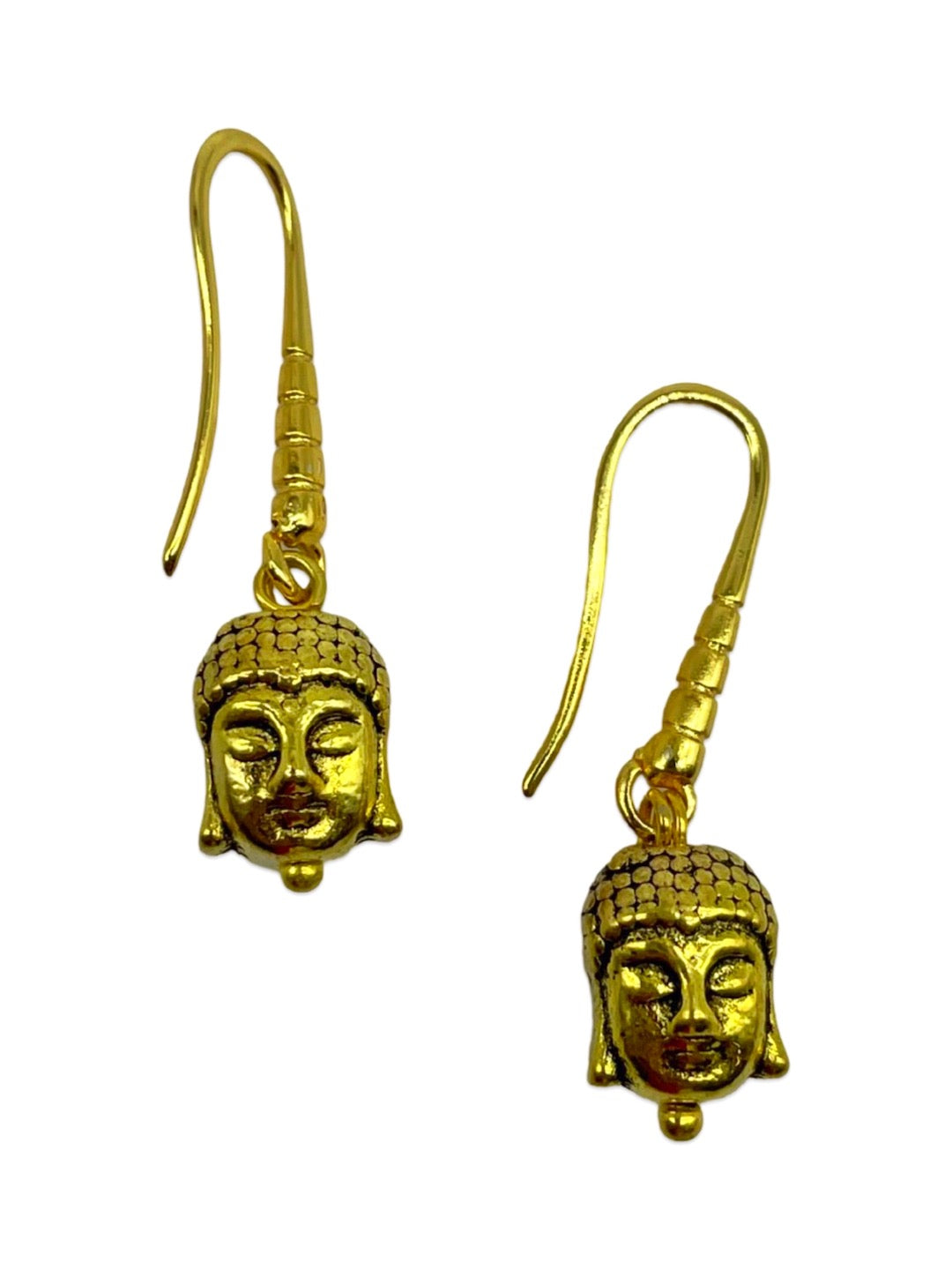 Mini Gold Plated Buddha Dangler Earrings
