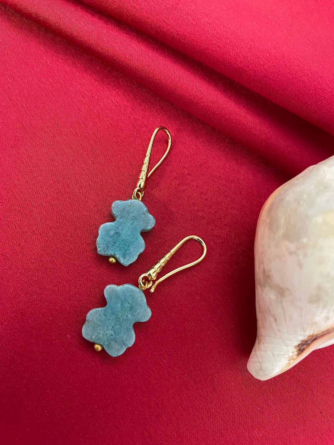 Mini Teddy Bear Shape Design Dangler Earrings