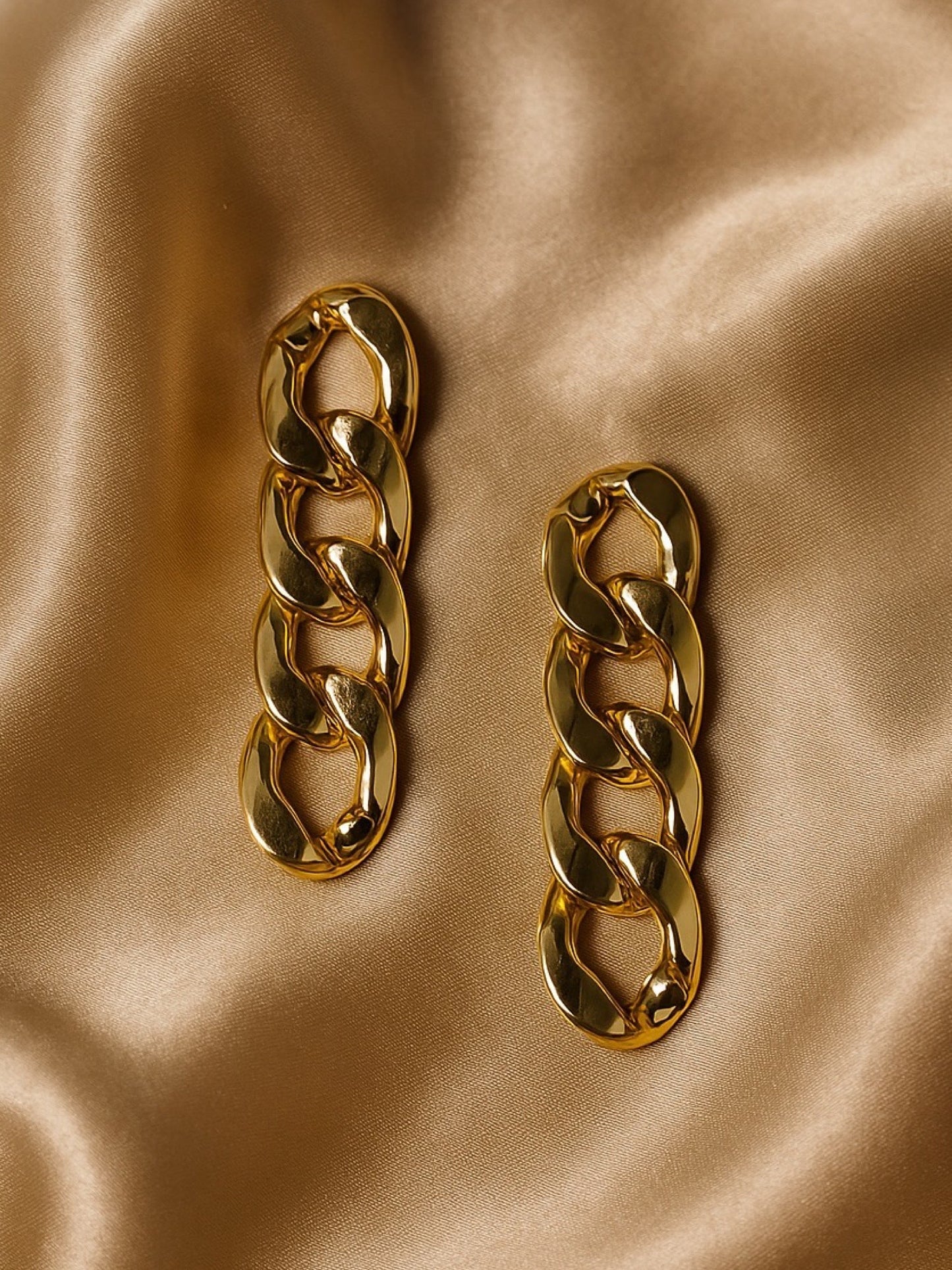 Chain Link Design Western Earrings