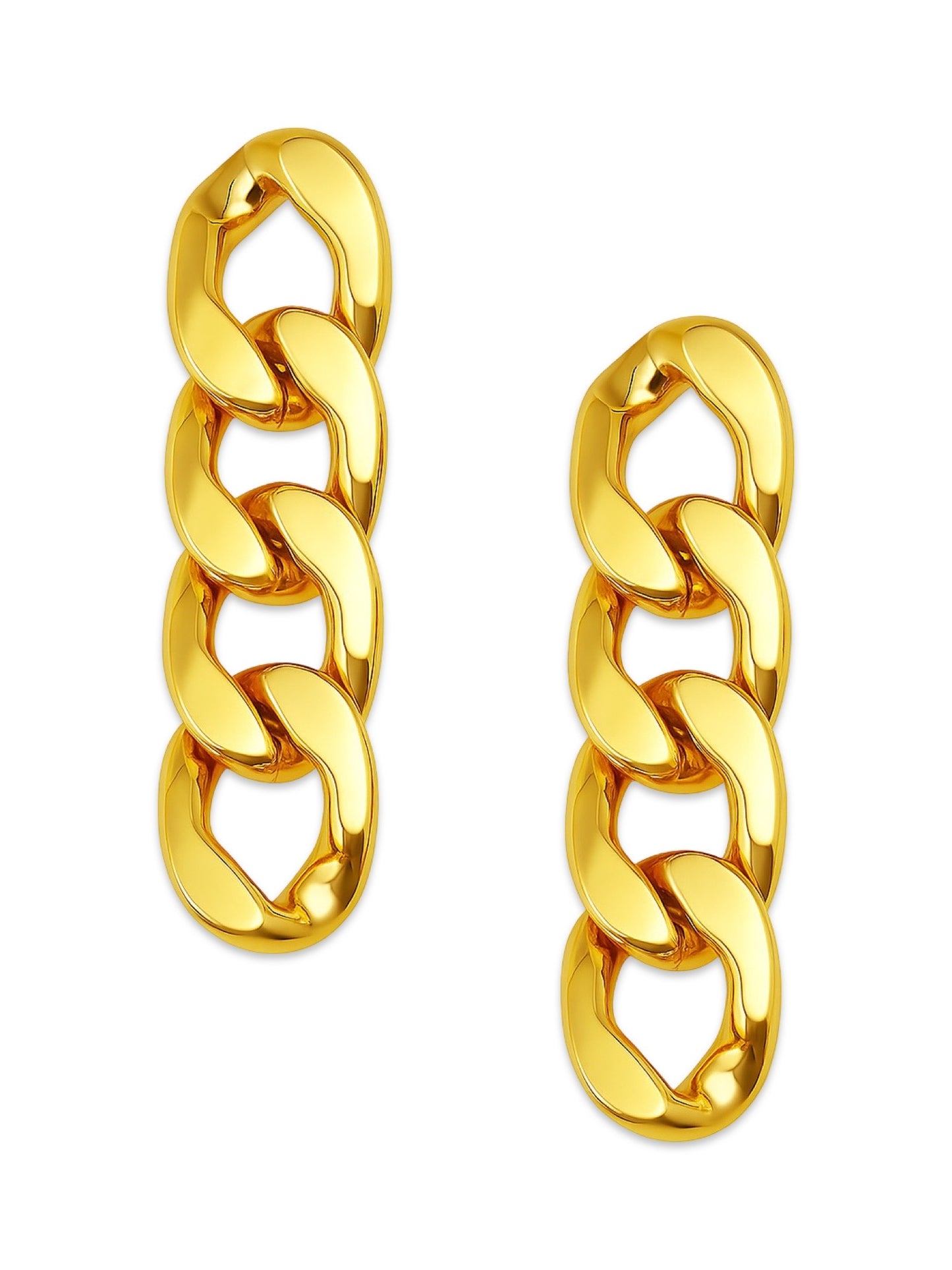 Chain Link Design Western Earrings
