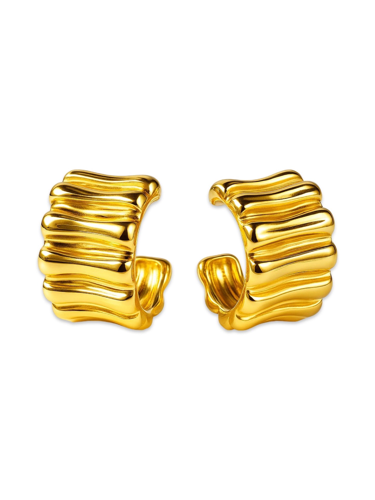Bumpy Hoop Design Western Earrings
