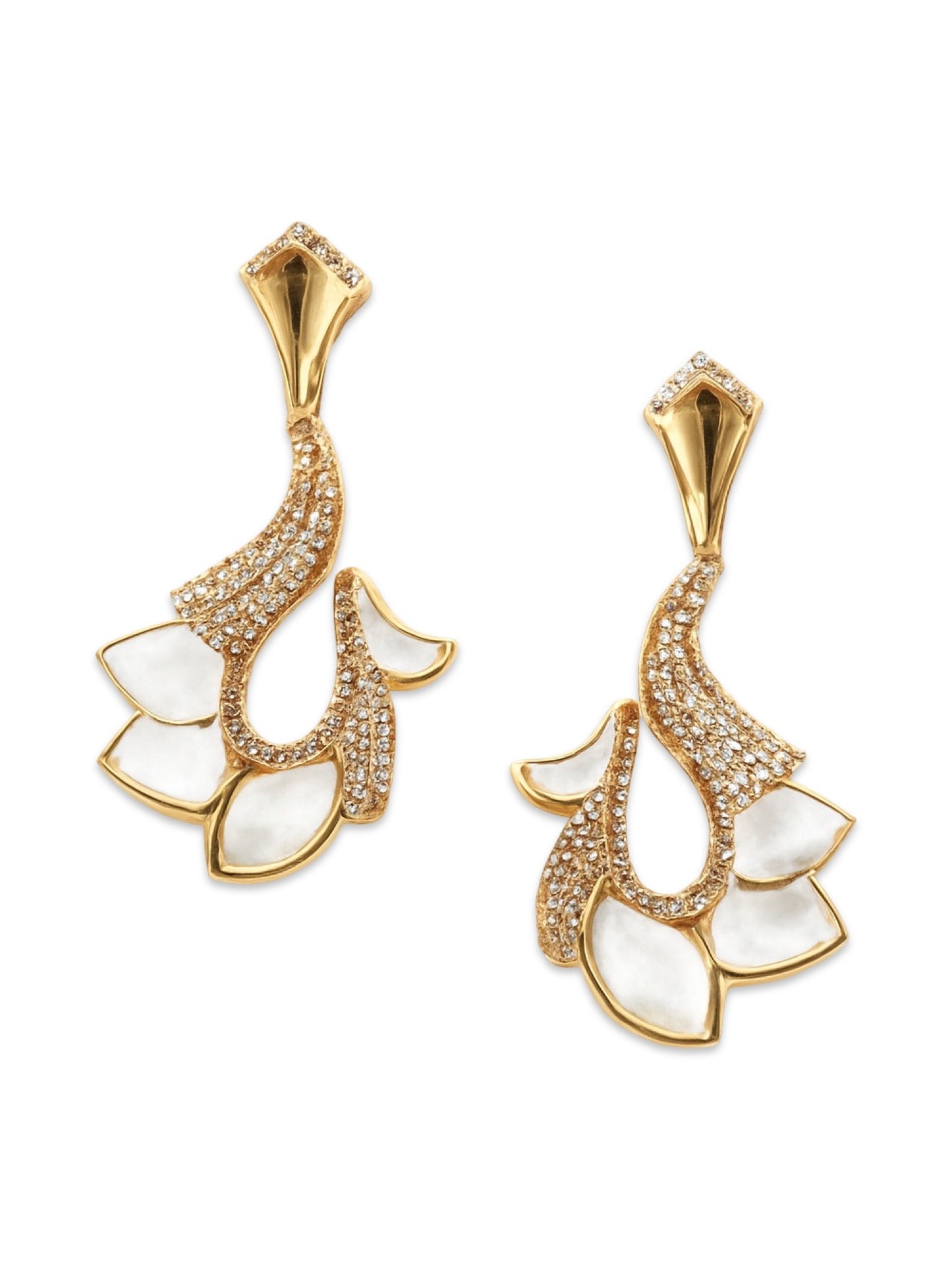 Fresh Water Pearl Peacock AD Earrings