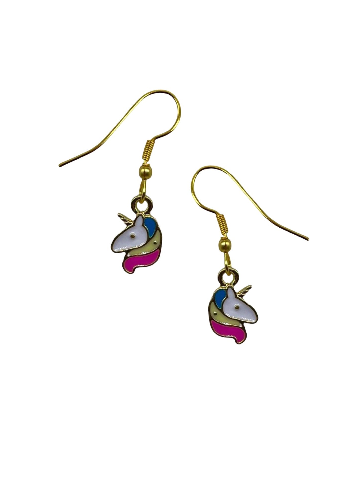 Gold Plated Unicorn Mini Earrings for Women Girls