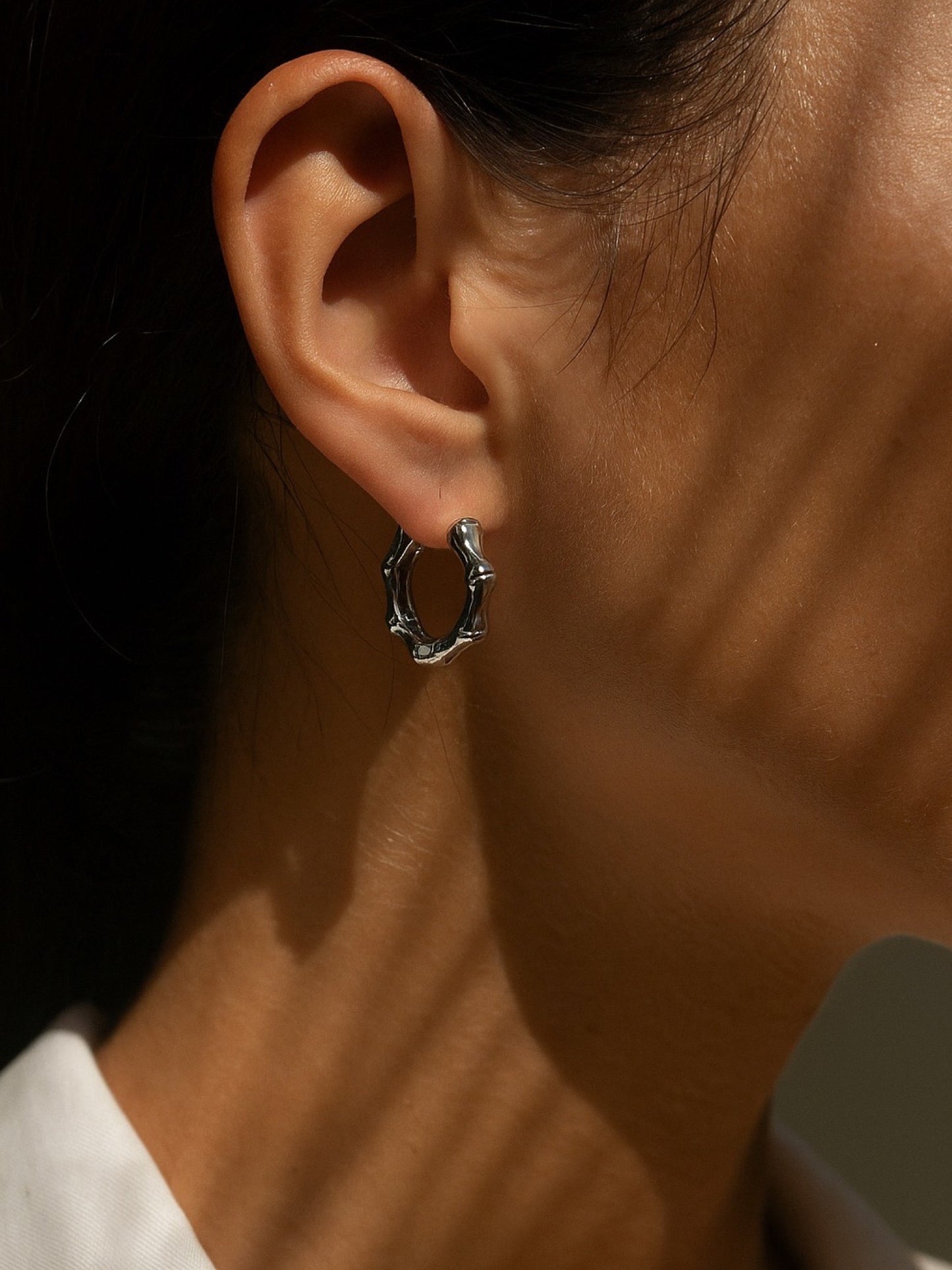 Small Hoop Bali Design Western Earrings