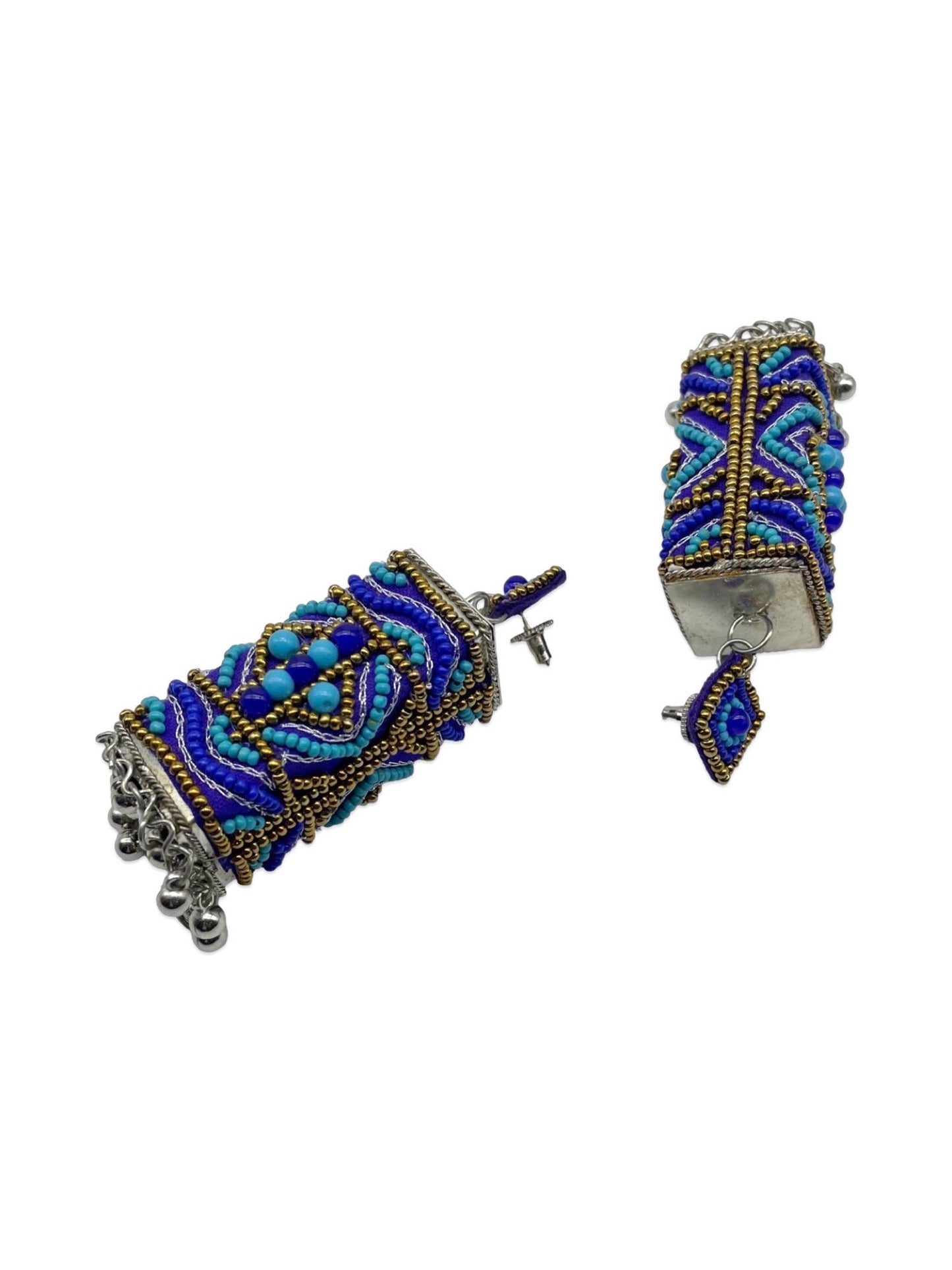 Boho Beaded Long Jhumka Earring Design