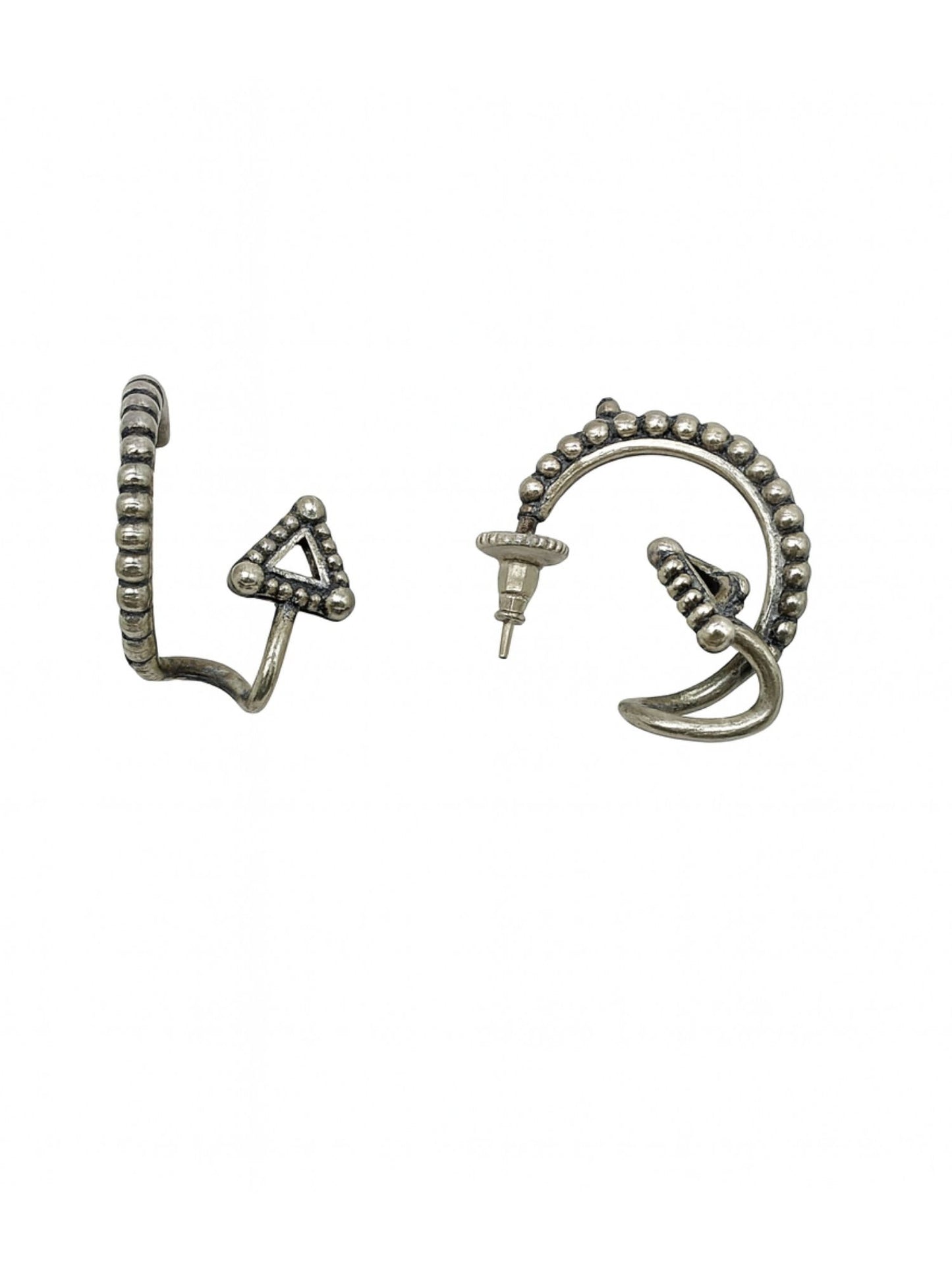 Loop Cuff Afghani Jhumka Earrings Snake Shape Triangle Designs