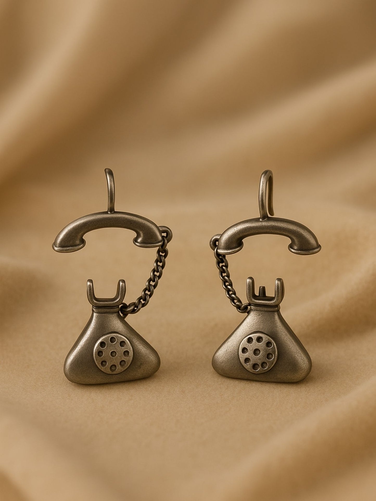 Stud Afghani Jhumka Earrings Telephone Ear cuff Designs