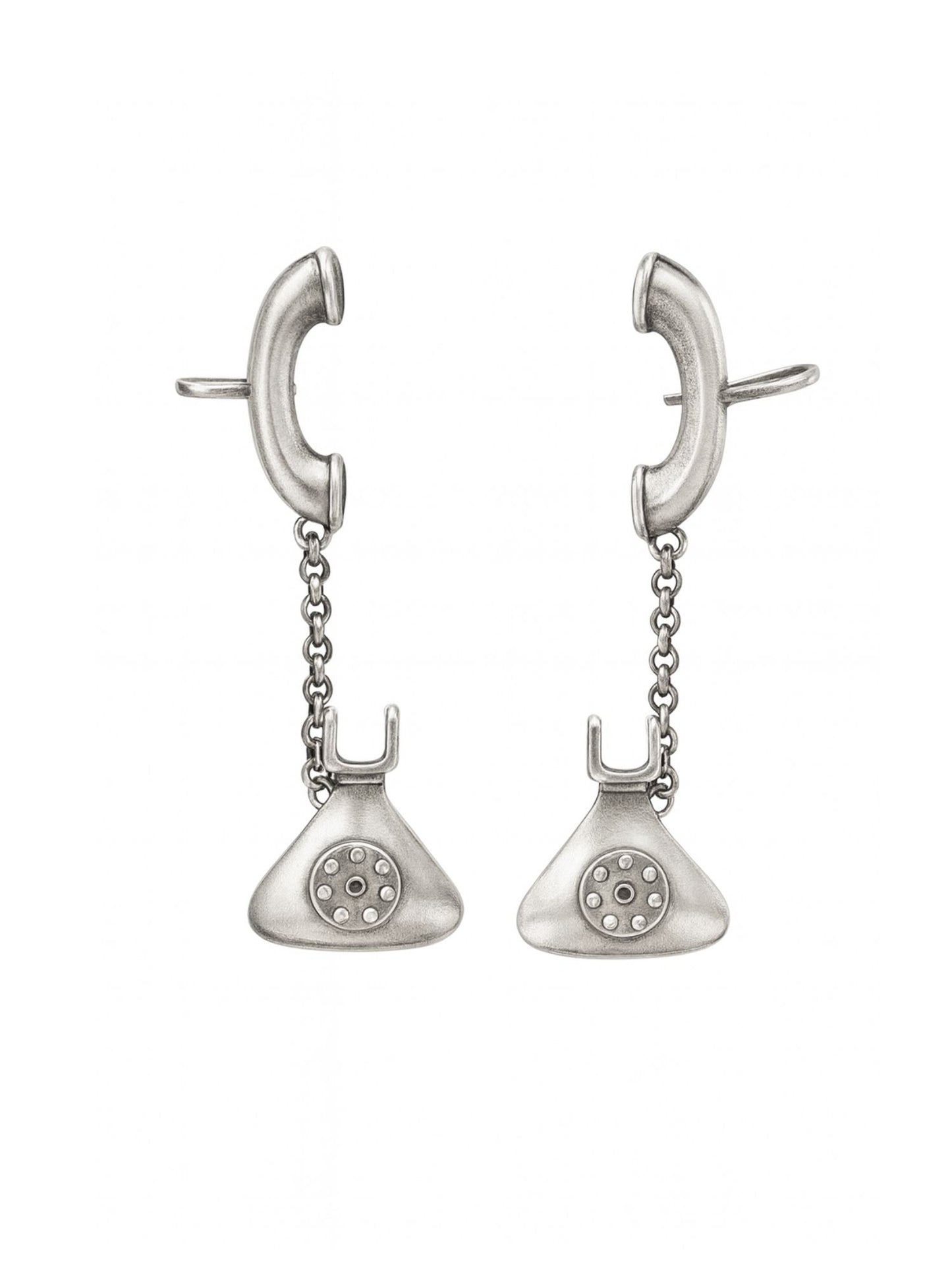 Stud Afghani Jhumka Earrings Telephone Ear cuff Designs