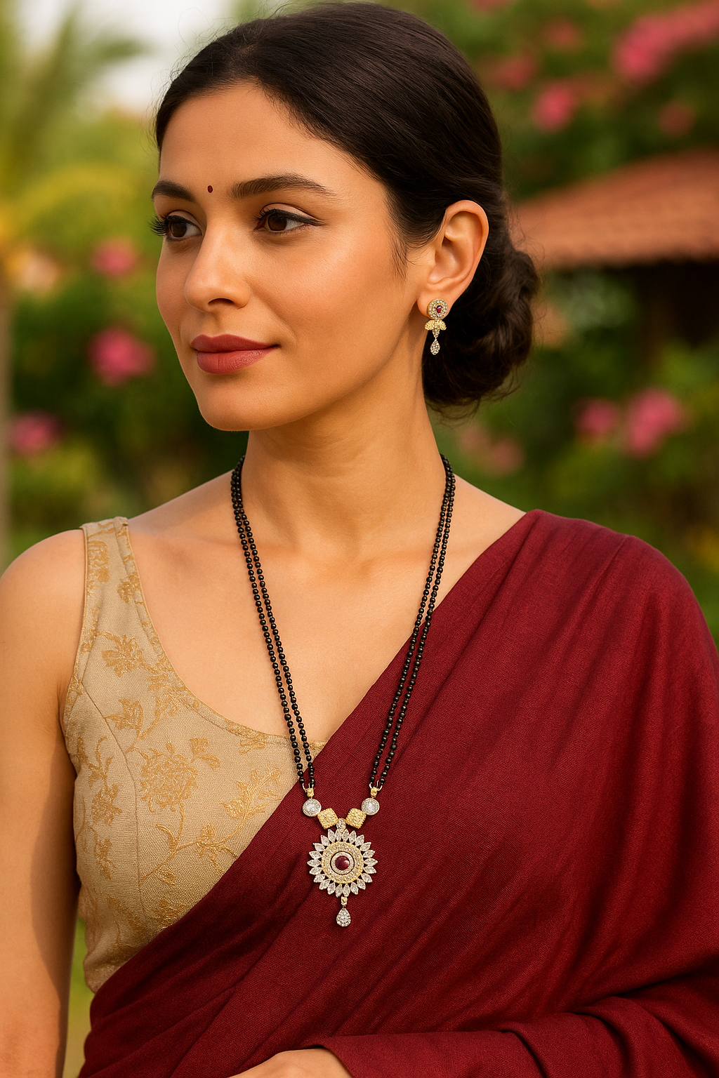 Combo Set of 4 American Diamond Mangalsura Sets