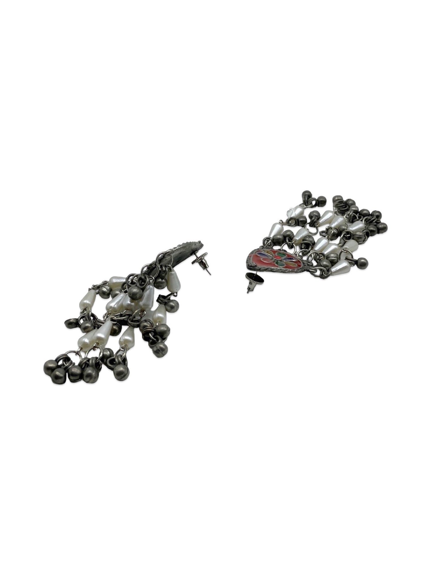 Stud Earring Flower & Ghungroo Design
