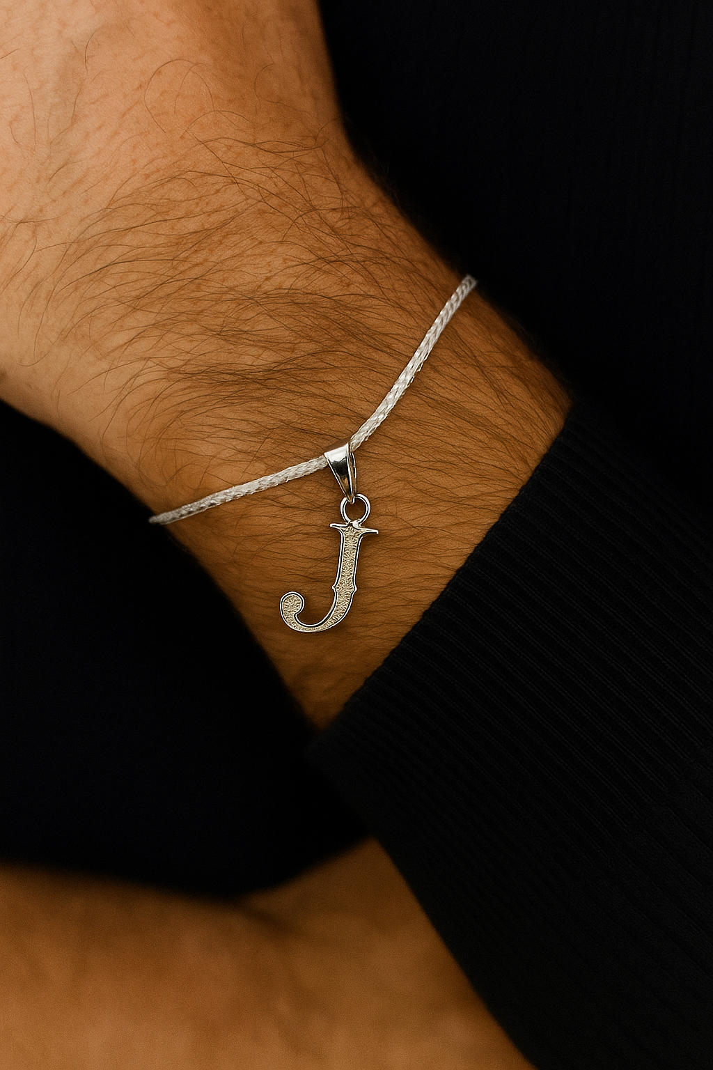 A-Z Roman Letter AD Thread Rakhi Lumba+Free Necklace Chain