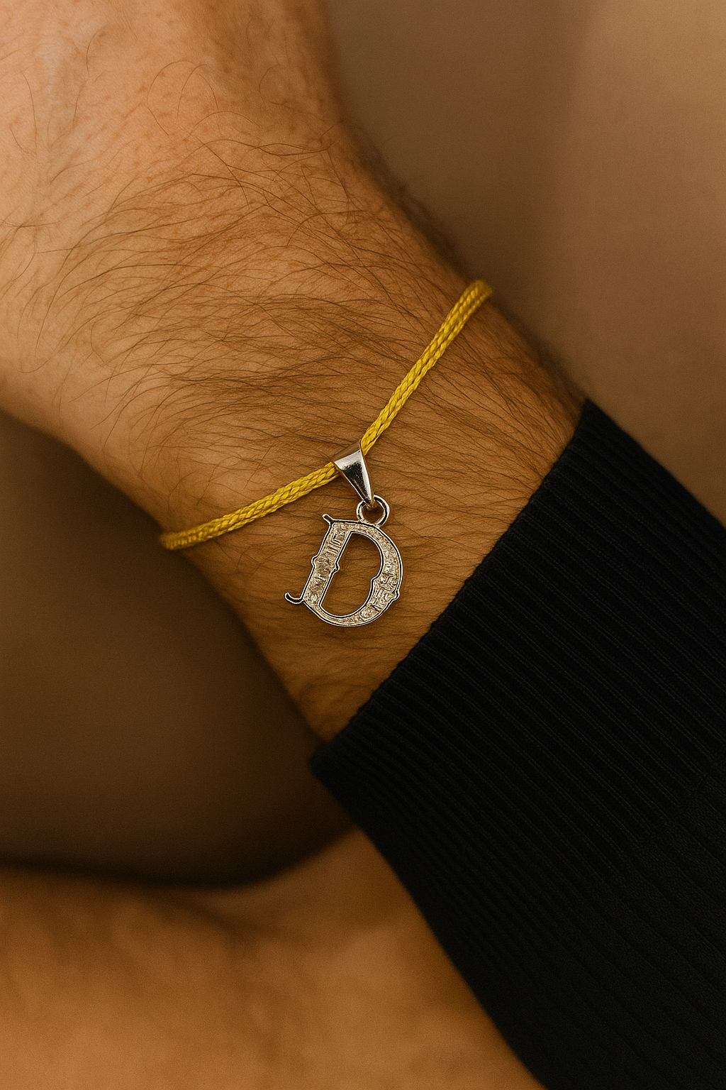 A-Z Roman Letter AD Thread Rakhi Lumba+Free Necklace Chain