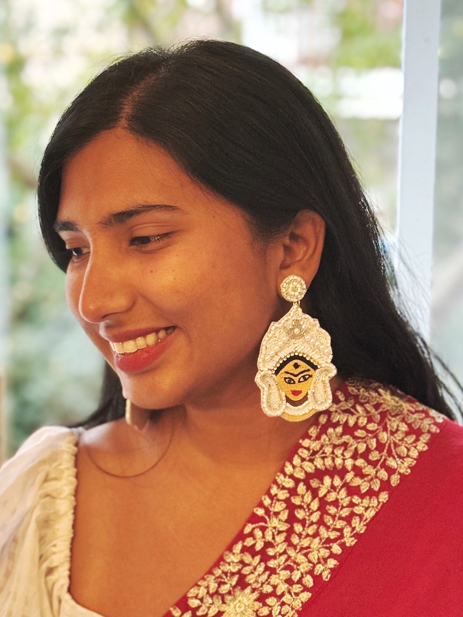 Maa hot sale durga earrings