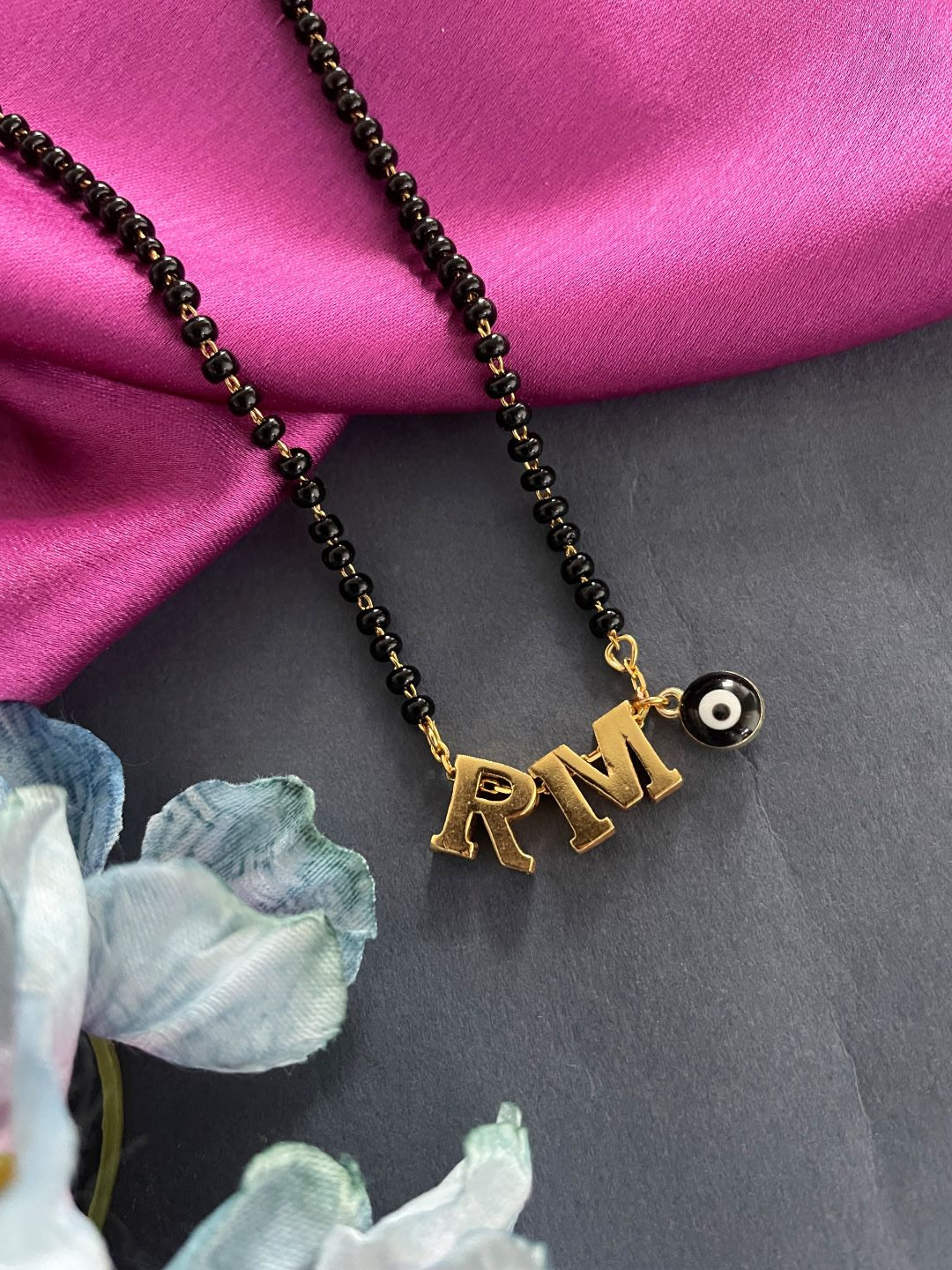 2 Letter Nazariya Mangalsutra with Evil Eye