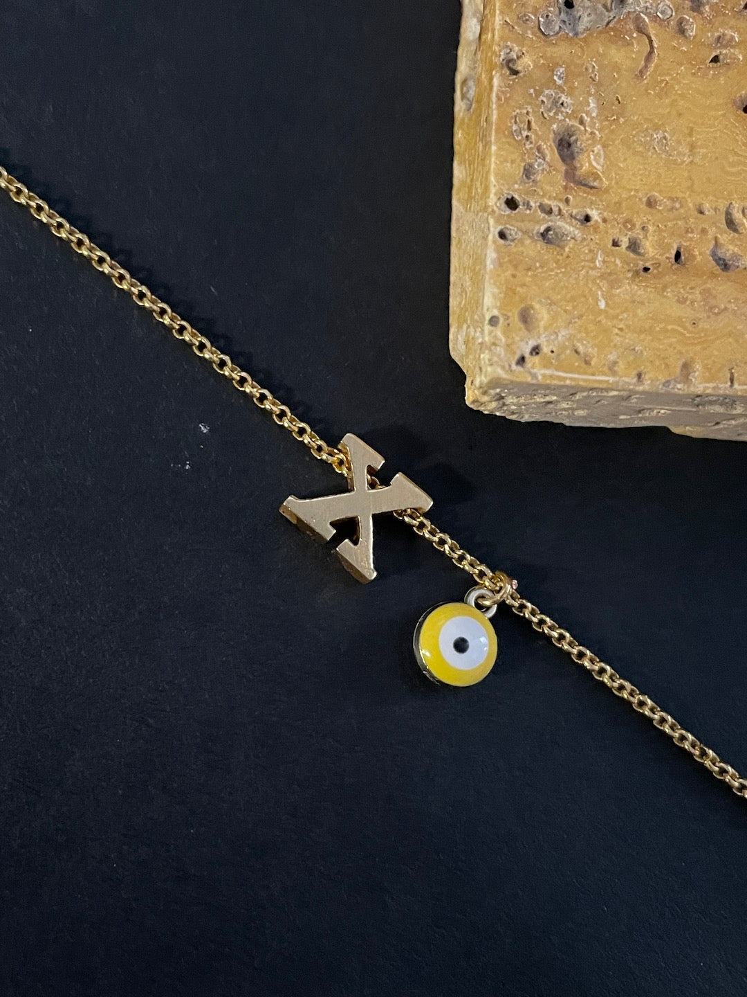 Fragile X Evil Eye Bracelet