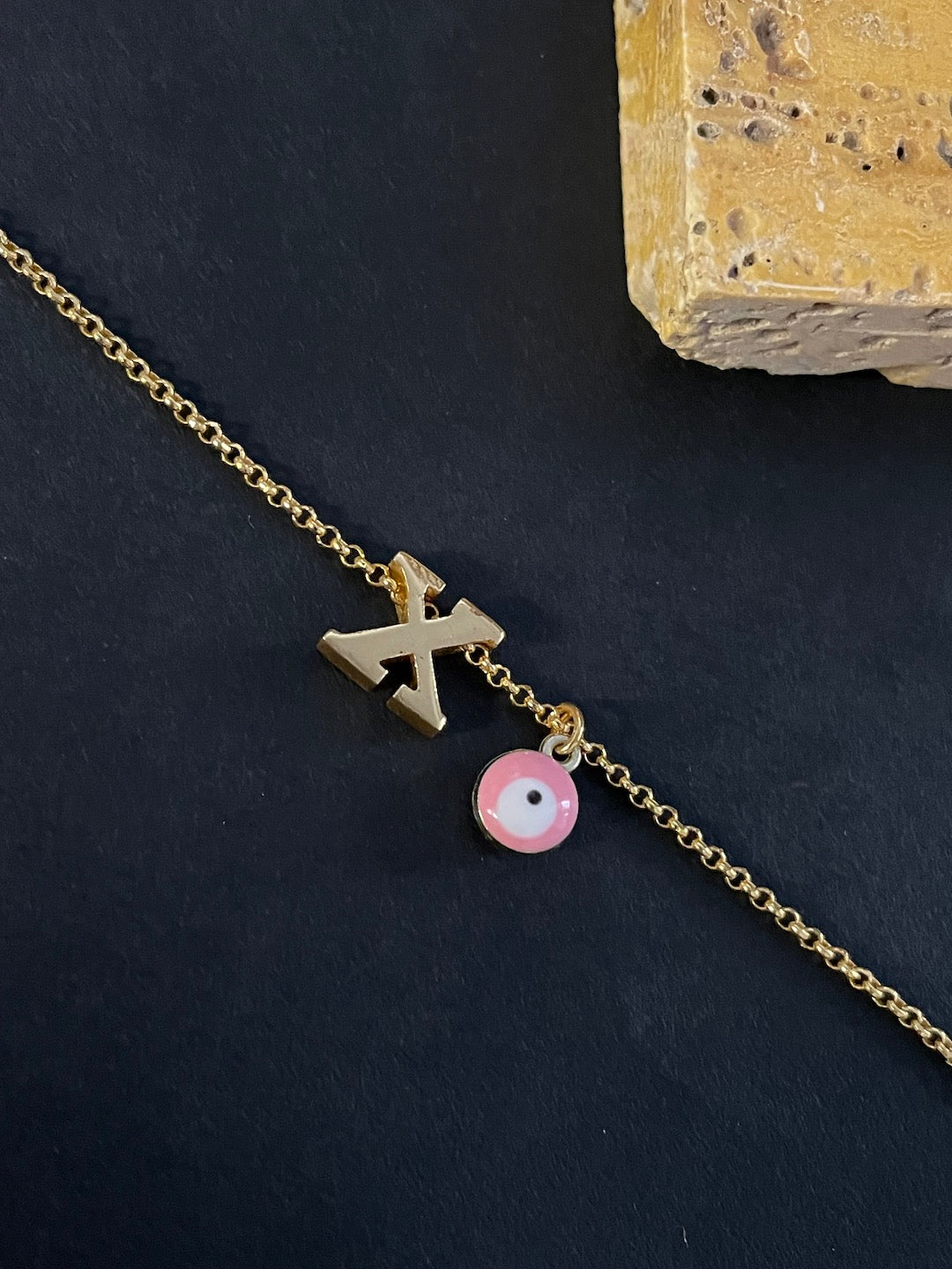 Fragile X Evil Eye Bracelet