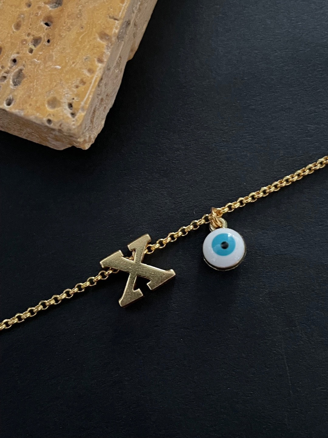 Fragile X Evil Eye Bracelet