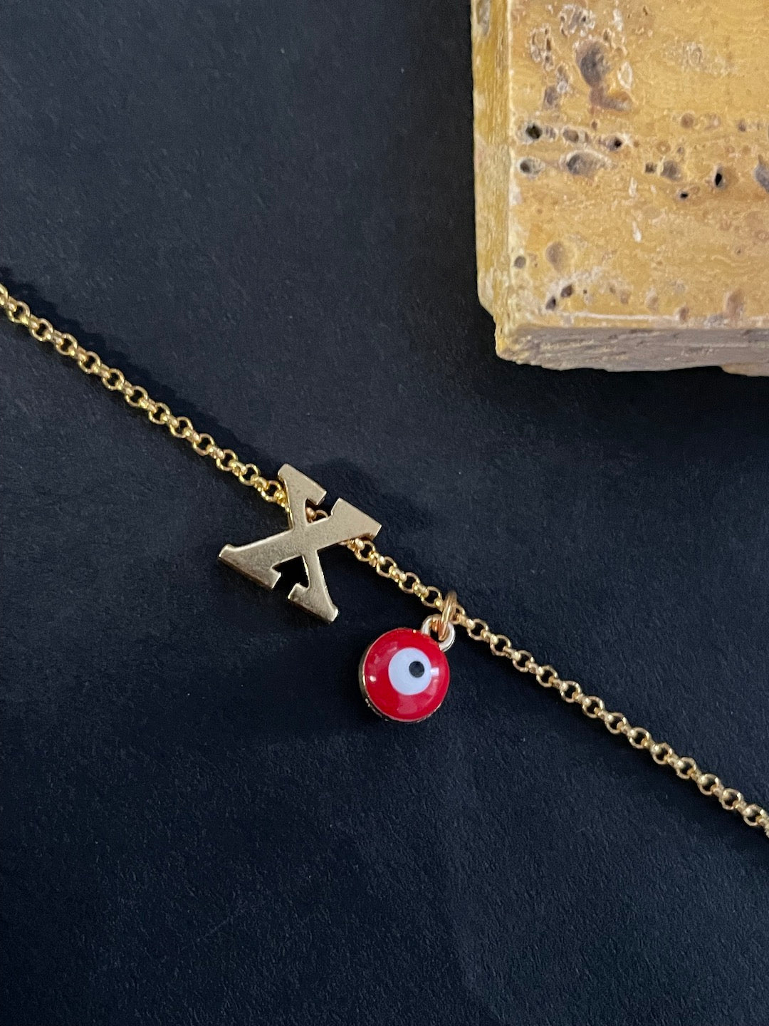 Fragile X Evil Eye Bracelet