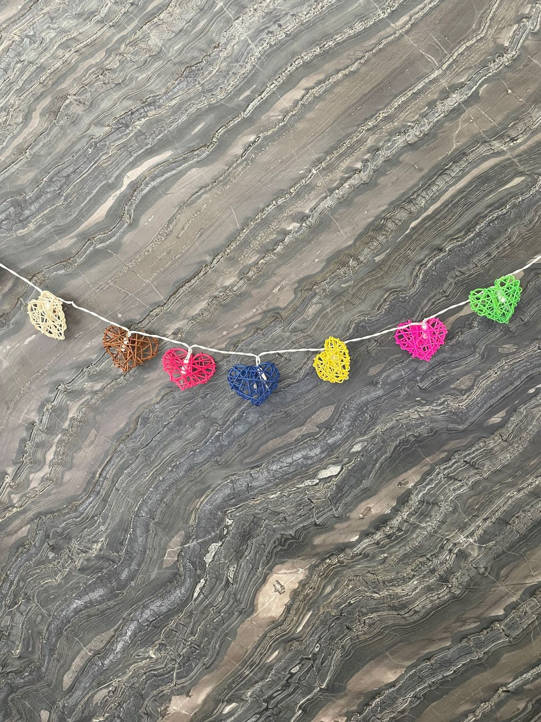 Multi Color Heart Shaped Lights For Diwali & Christmas Dome Decoration