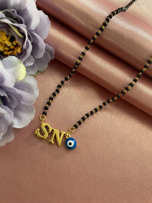 2 Letter Nazariya Mangalsutra with Evil Eye