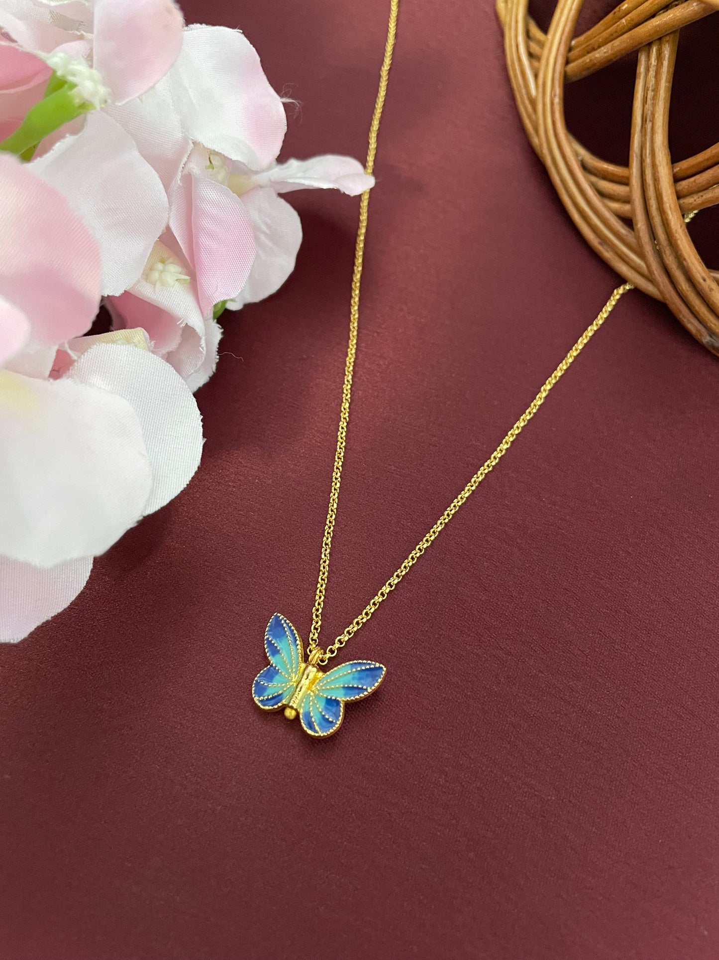 Gold Butterfly Necklace
