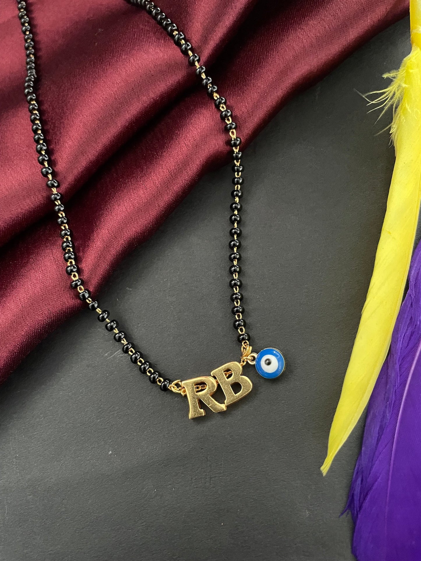 2 Letter Nazariya Mangalsutra with Evil Eye