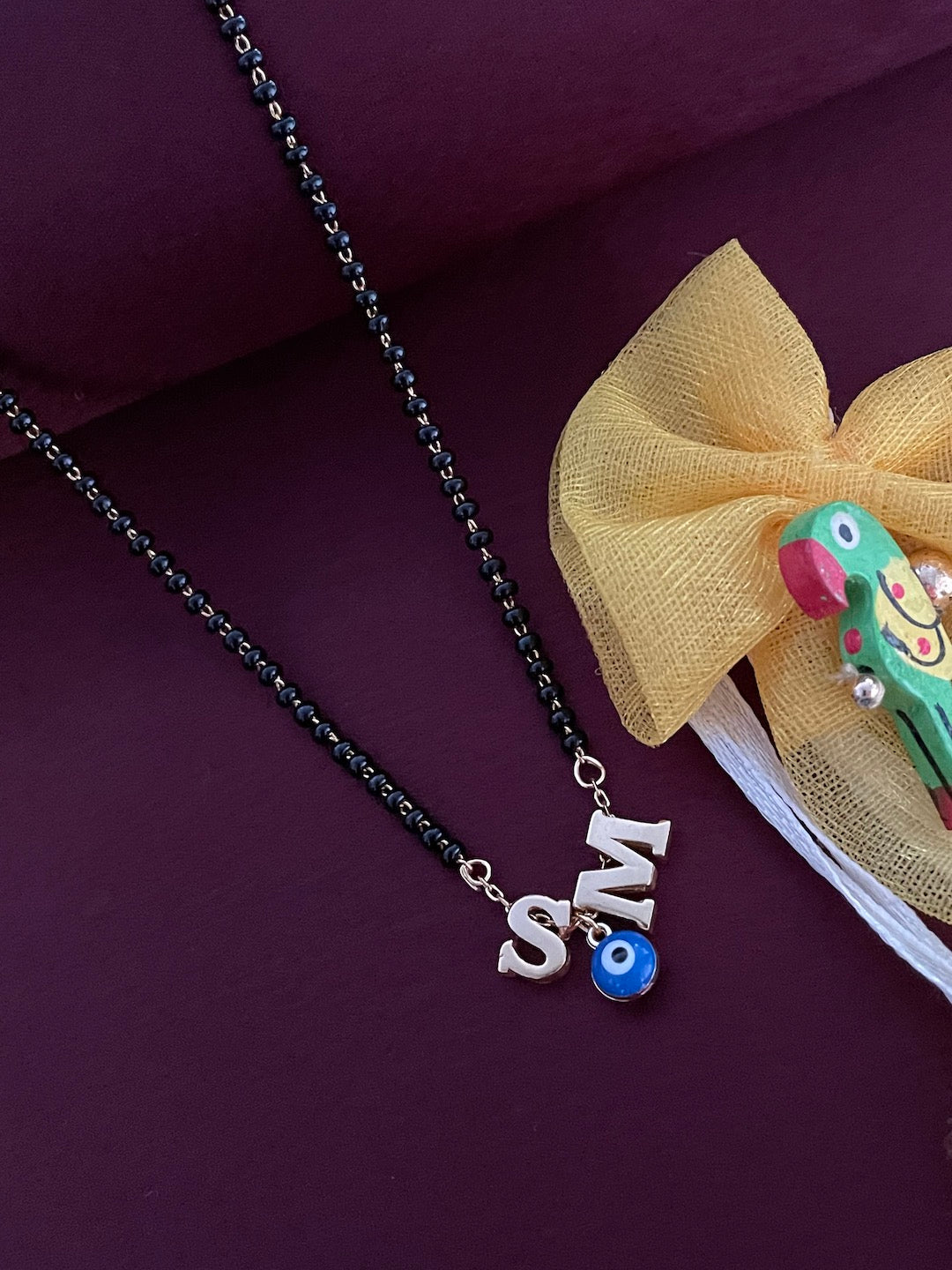 2 Letter Nazariya Mangalsutra with Evil Eye