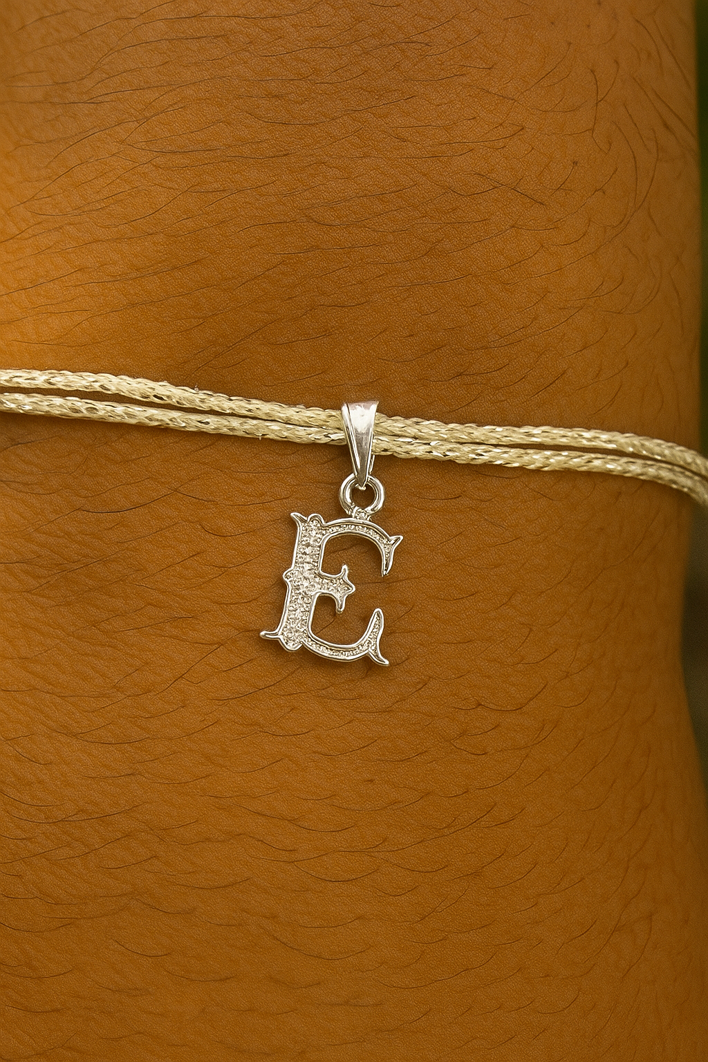 A-Z Roman Letter AD Thread Rakhi Lumba+Free Necklace Chain
