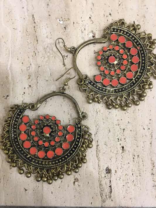Beautiful Gold Plated Jingling Chand bali Earring for Women