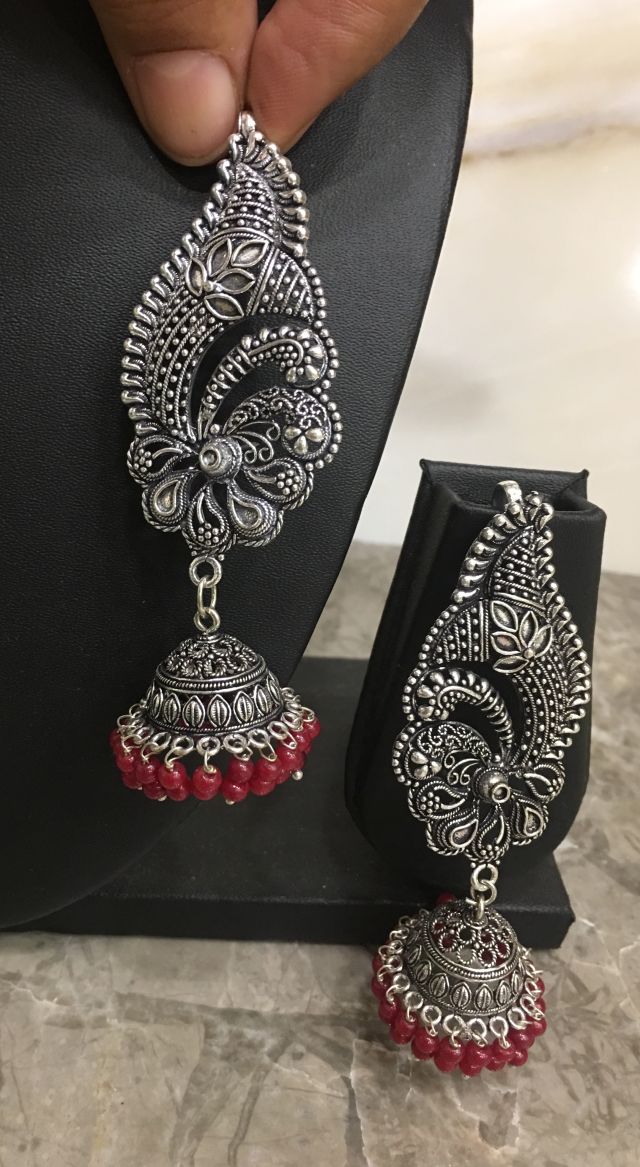 Fashion/Costume Jewellery Handcrafted Ear Cuff Jhumki earring With Beads For Women/Girls