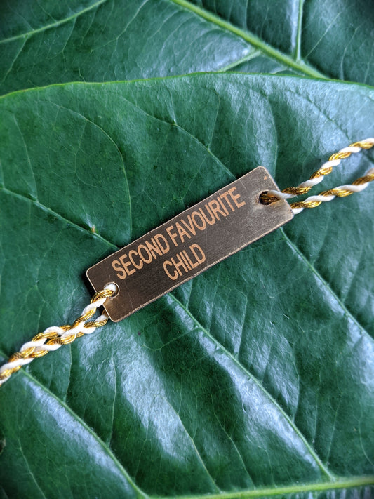 Rakhi, Rakhee, राखी, Rakri, Raksha-sutra, Rakshasutra, Raksha thread, Mauli, Thread, Thread, Gift Band, Wristband, Mauli Band, Raksha Band, Unique, online, indian, virtual, Pendant, Plated, Design, Designs, Latest, Stylish, Trendy, Fancy, Unique, Fabulous, Modern, Ethnic, Pattern, Fashion, New Arrivals, gold, Second Favourite Child, Multicoloured,