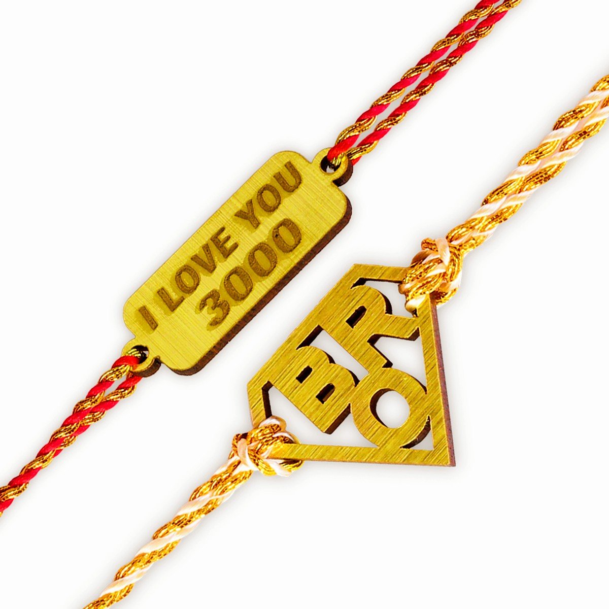 Fancy I Love You 3000 Times & Superhero BRO Rakhi Designs