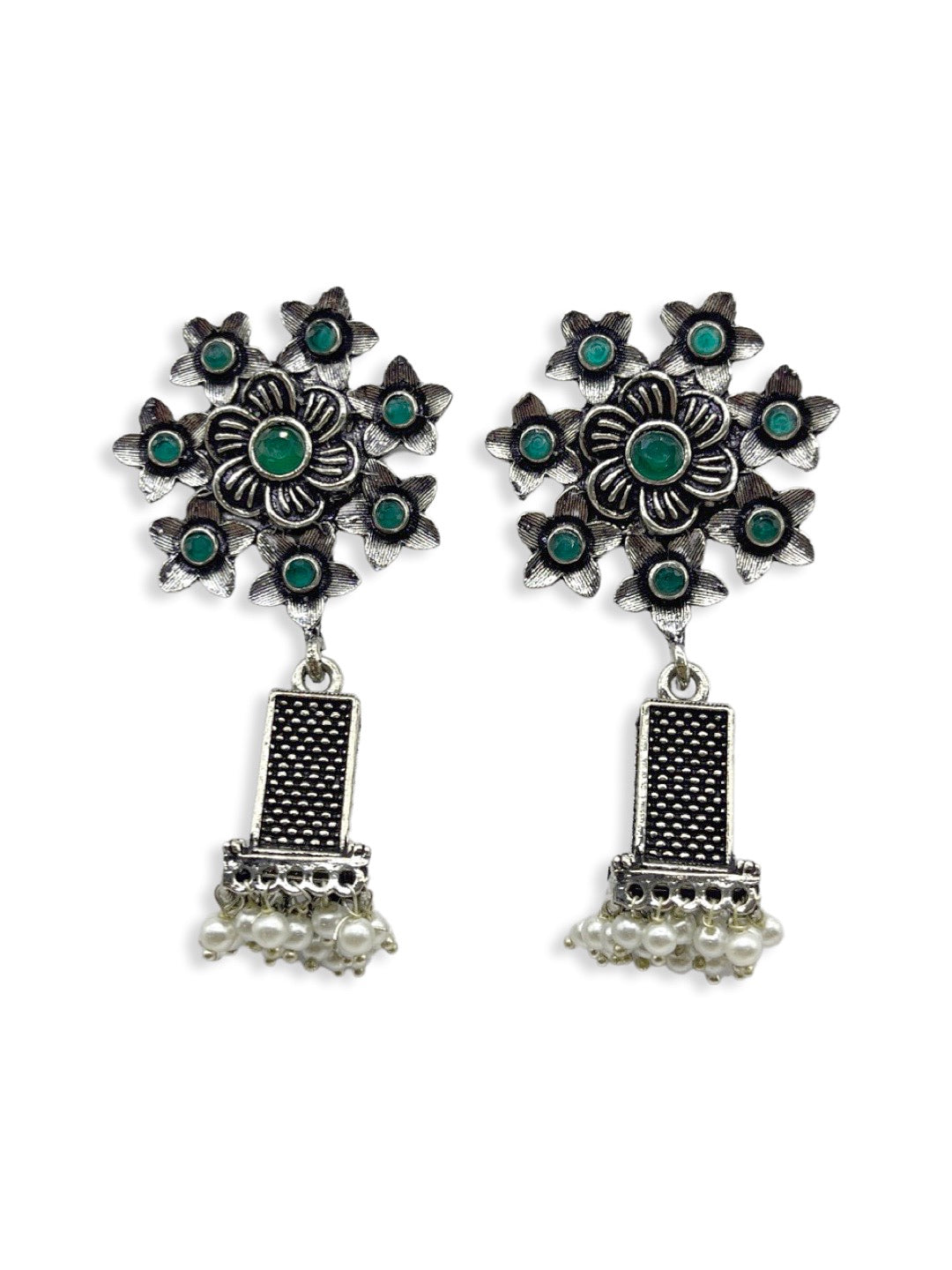 Silver earrings