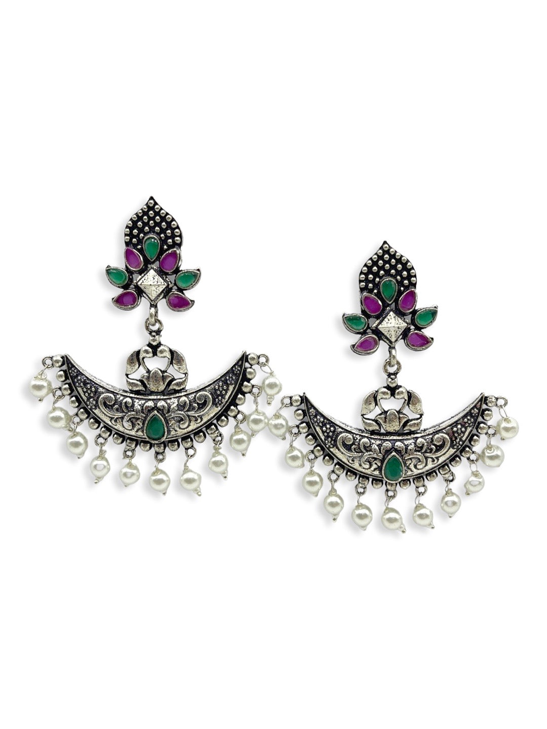 Silver earrings