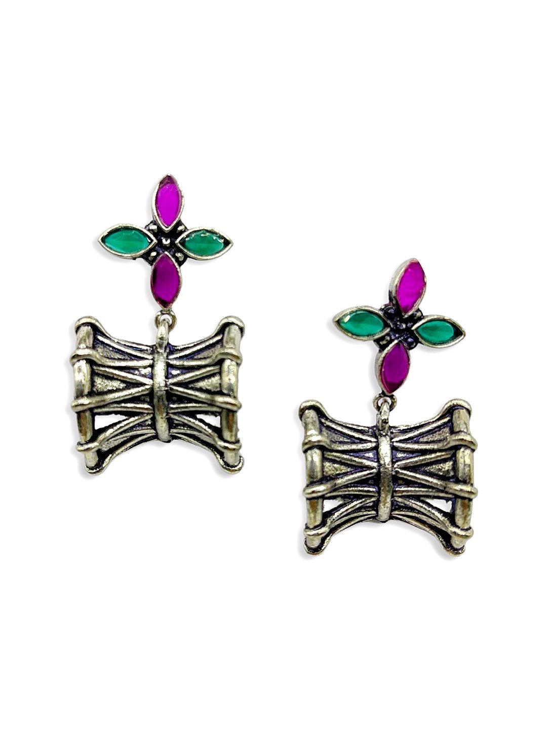 Silver earrings
