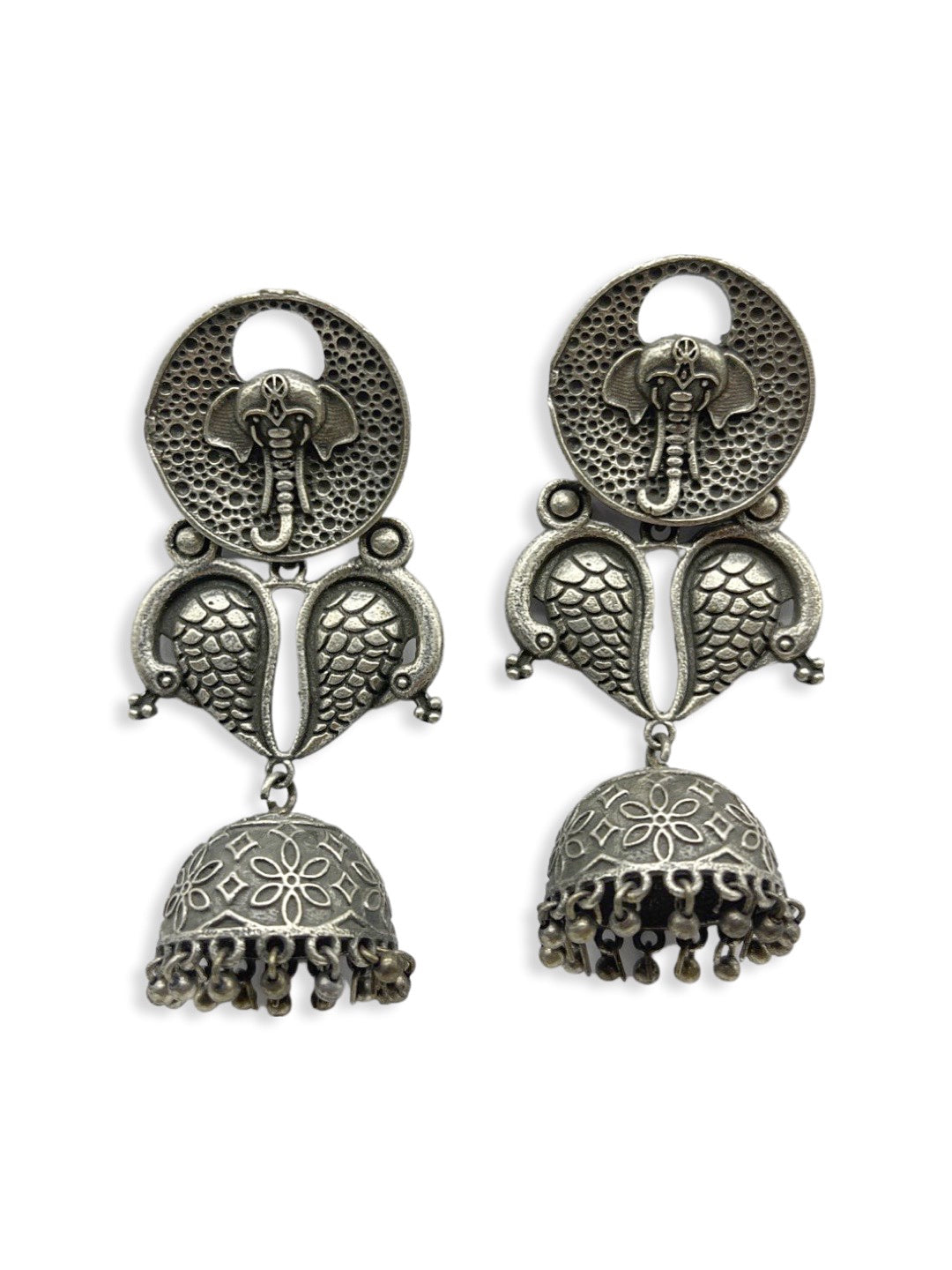 Silver earrings