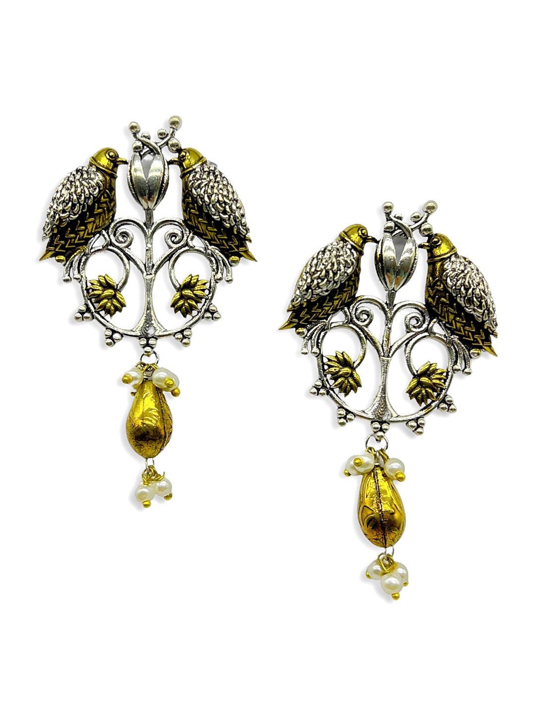 Silver earrings