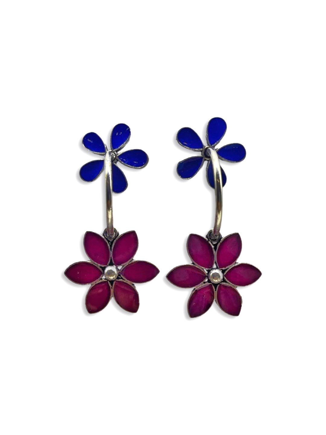 Silver earrings