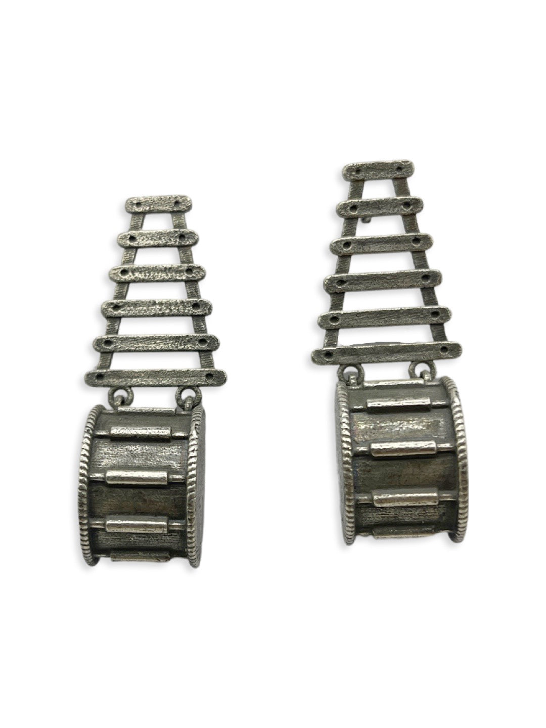 Silver earrings
