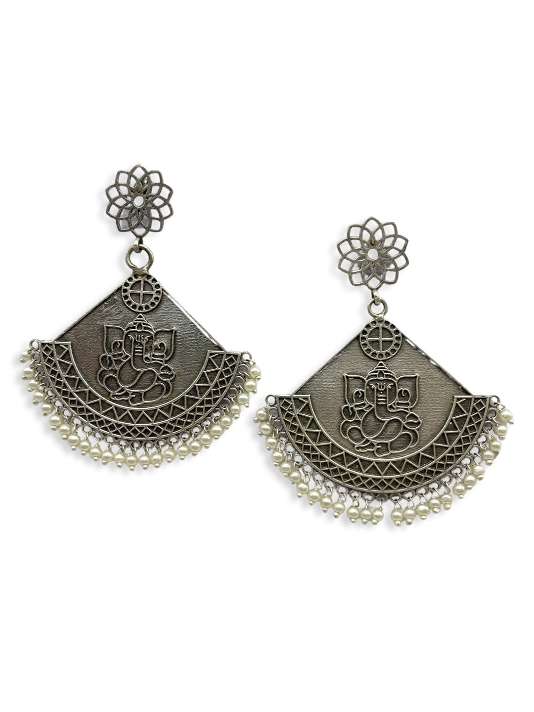 Silver earrings