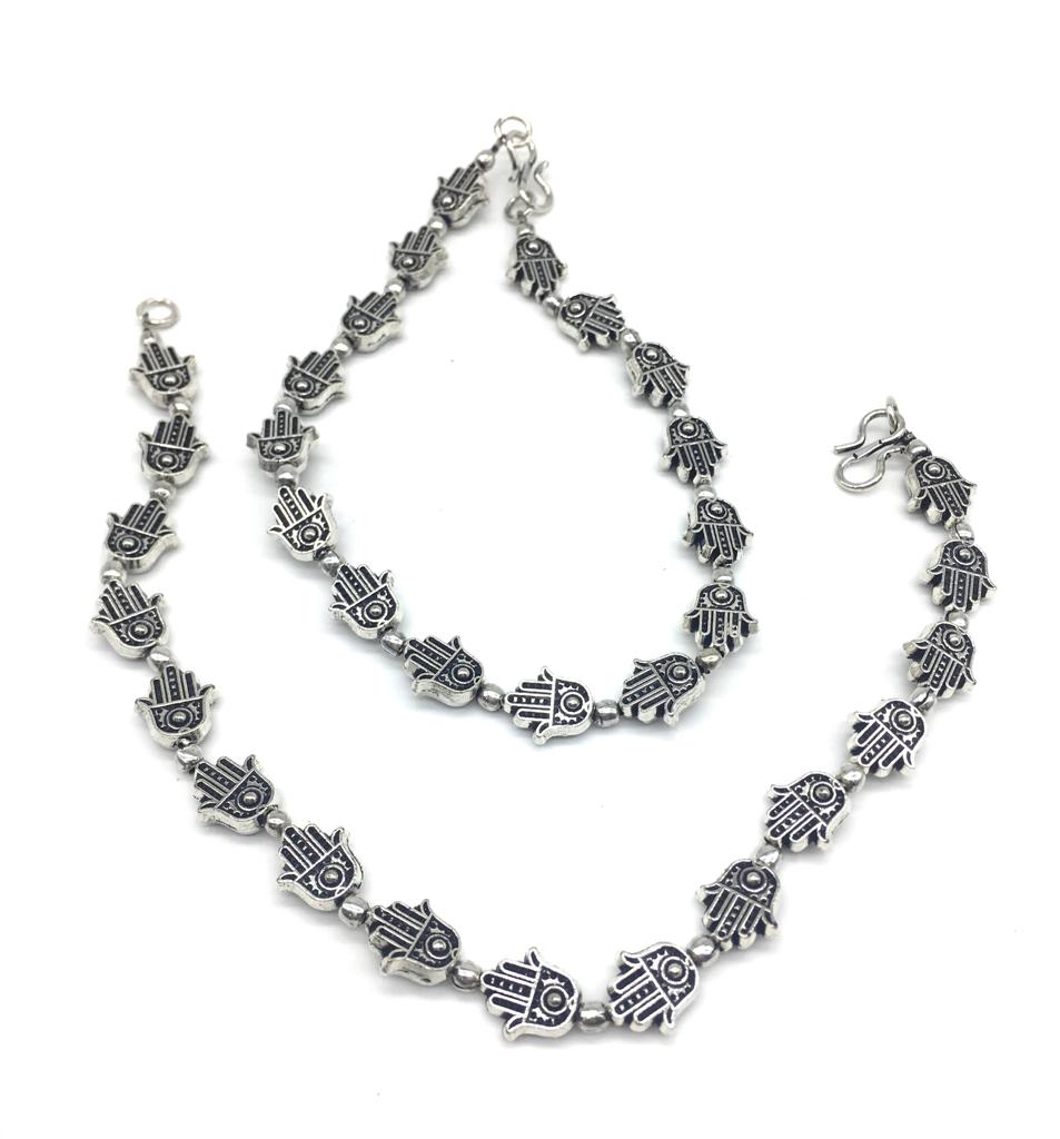 Fancy hot sale silver anklets