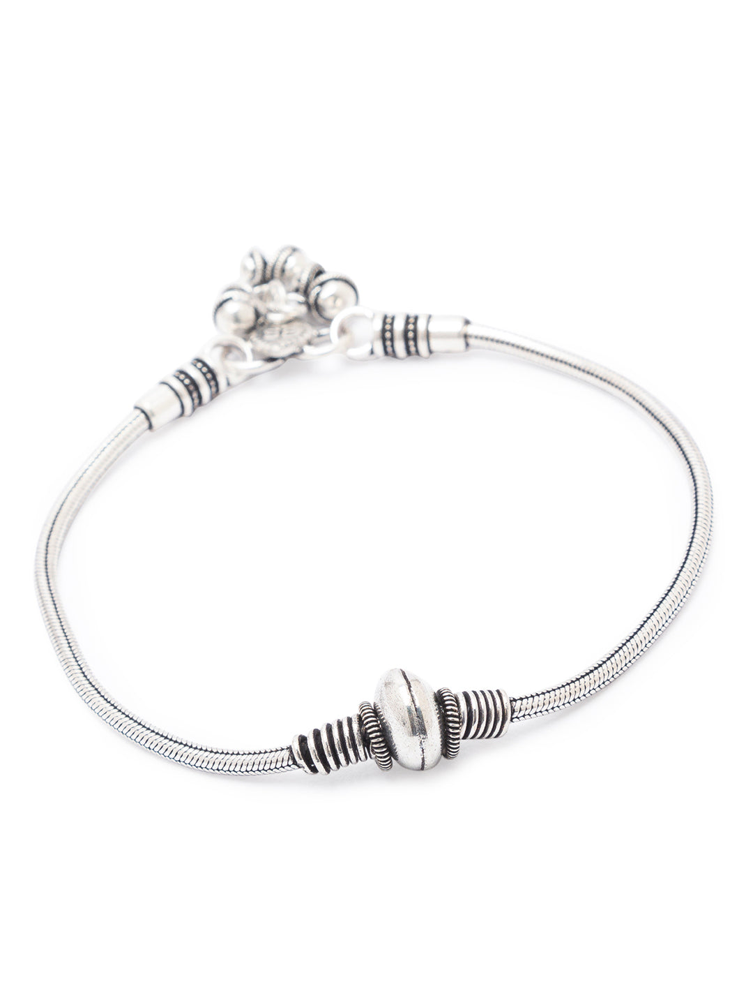 German Oxidised Silver Anklets Maharashtrian Payal Silver Plating Big Beads Ghungroo Foot Jewellery