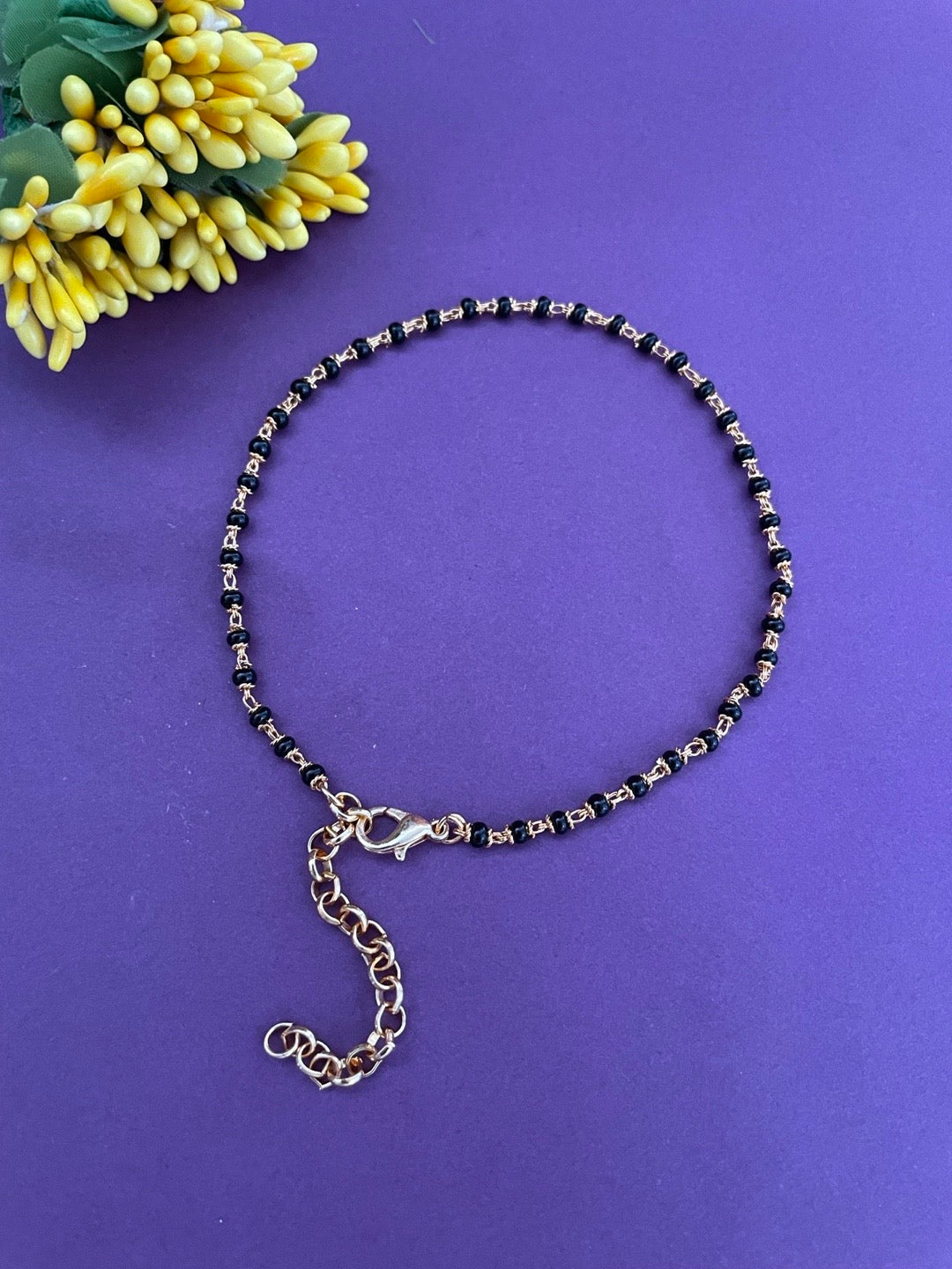 Single line Gold Plated Adjustable Mangalsutra Bracelets