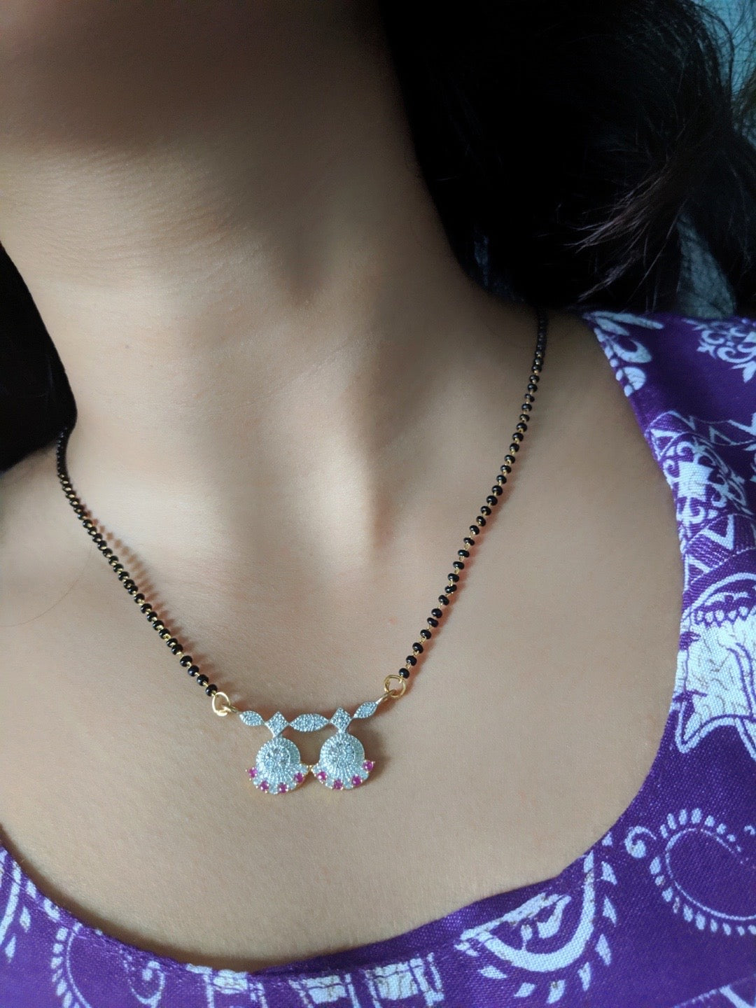 short gold mangalsutra designs latest