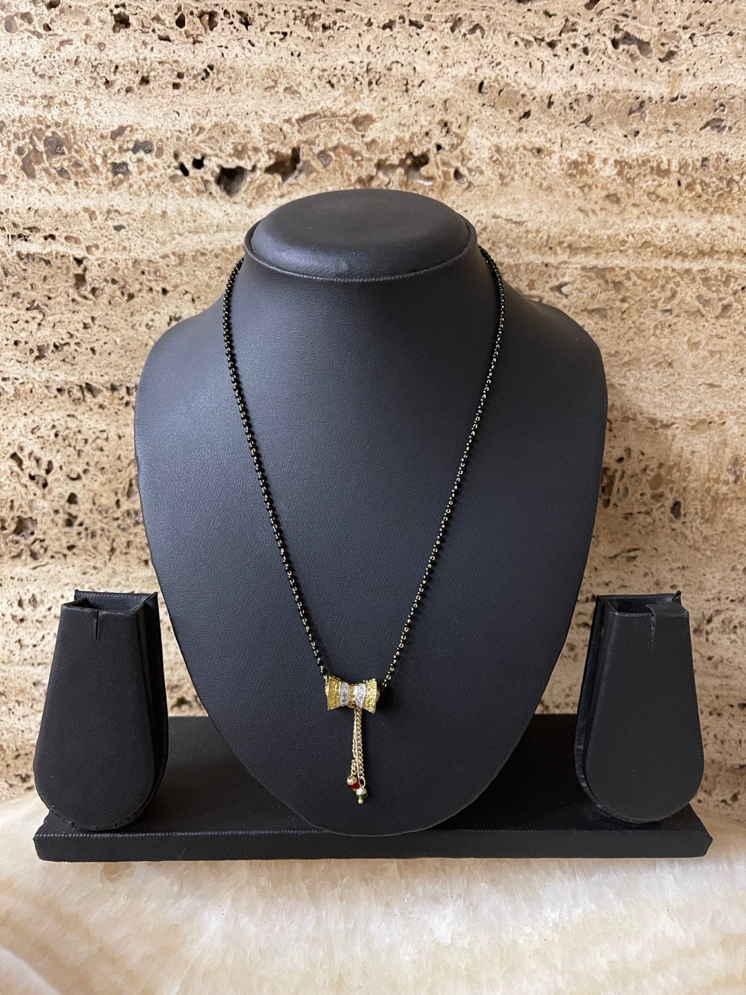 american diamond mangalsutra