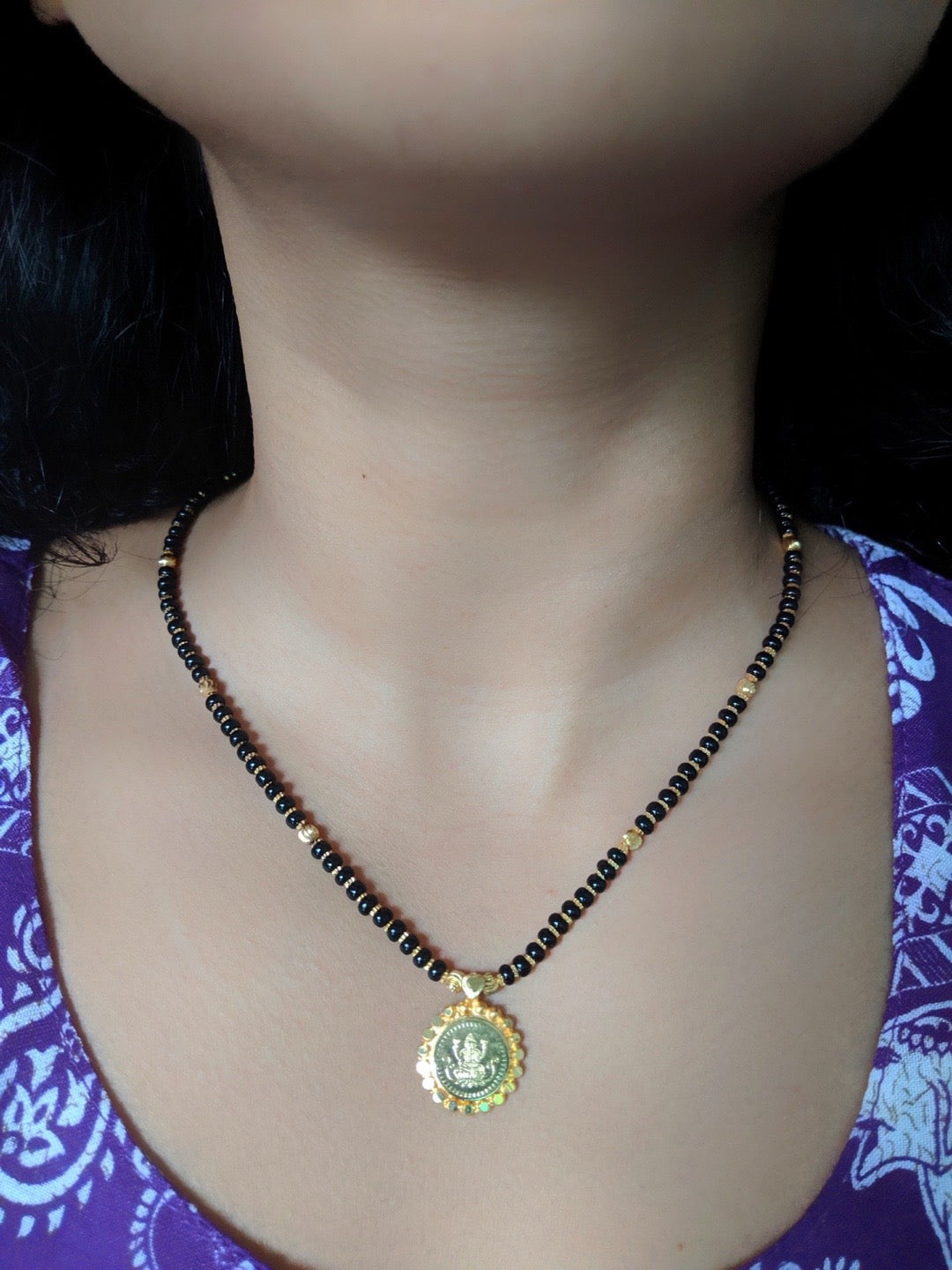short gold mangalsutra designs latest
