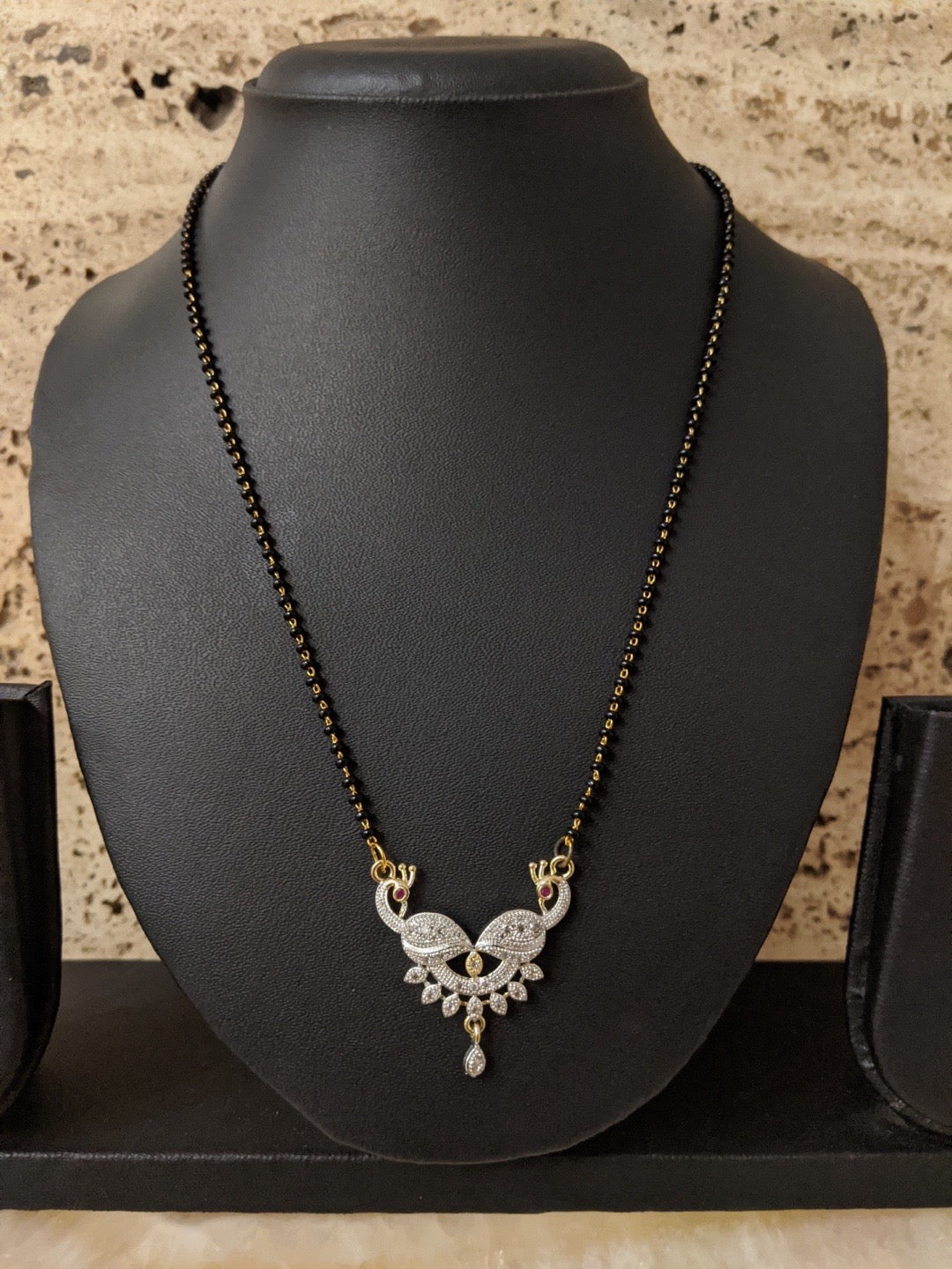 american diamond mangalsutra