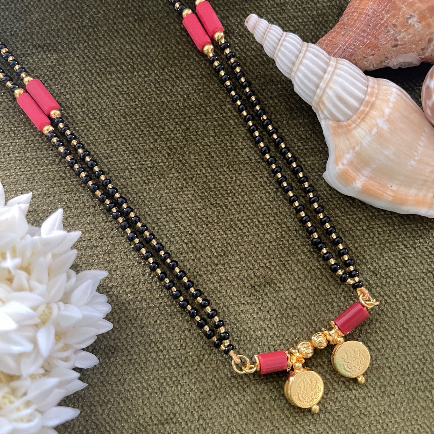 Long Mangalsutra Designs Gold Plated Latest 2 Vati Design Traditional Mangalsutra