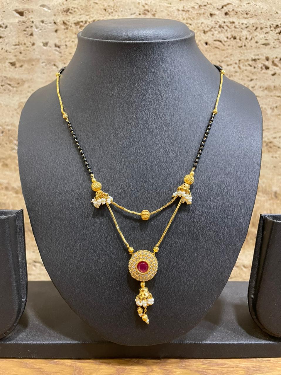 Mangalsutra Gold Kanthi Chain Design Mangalsutra Gold Mani Design